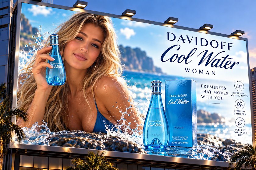 Davidoff Cool Water Woman Eau de Toilette – 3.3 oz / 100 mL