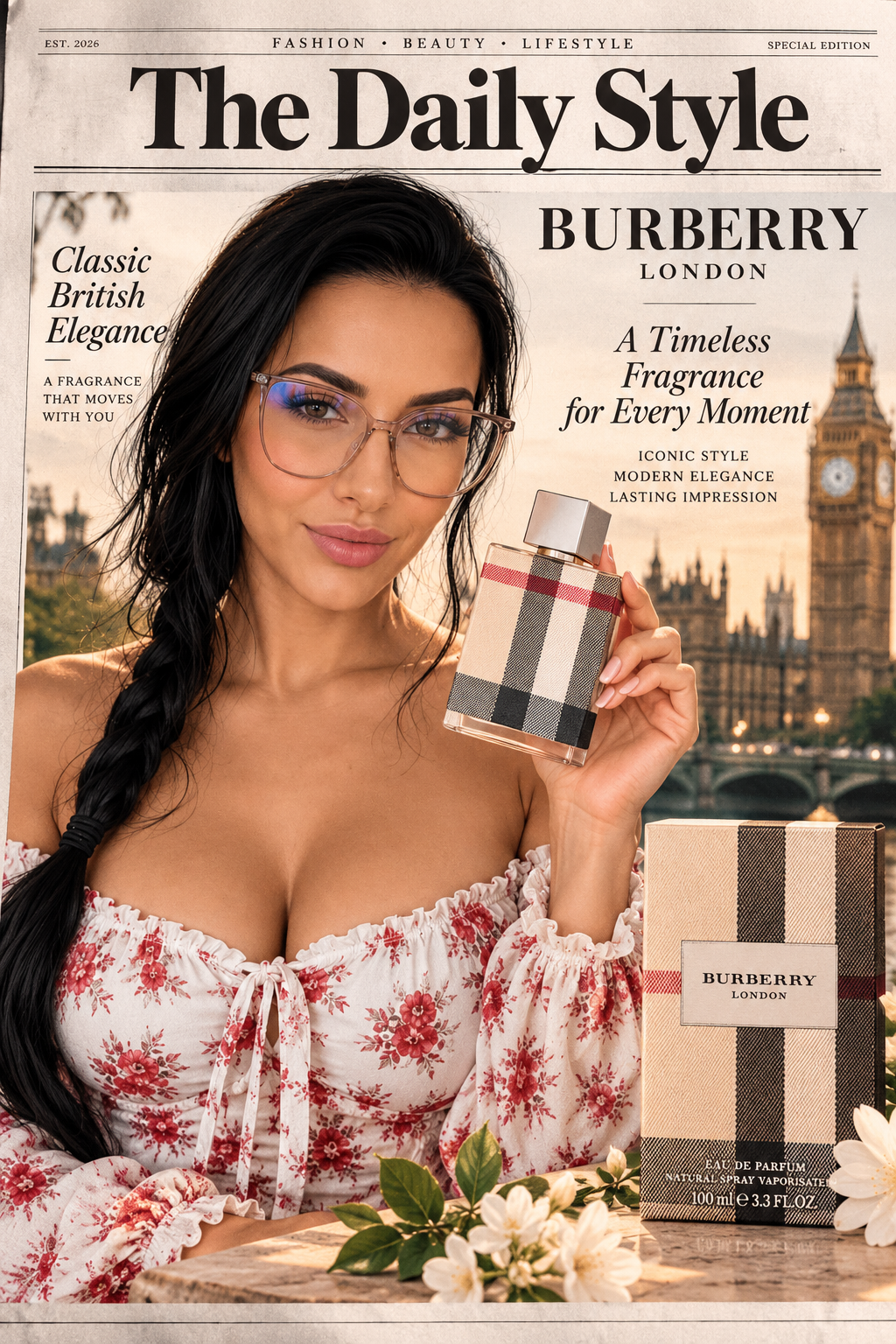 Burberry London Eau de Parfum for Women – 3.3 oz / 100 mL