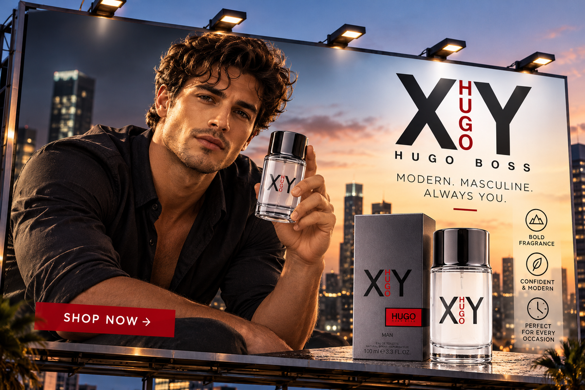 HUGO XY Man Eau de Toilette for Men – 3.3 oz / 100 mL